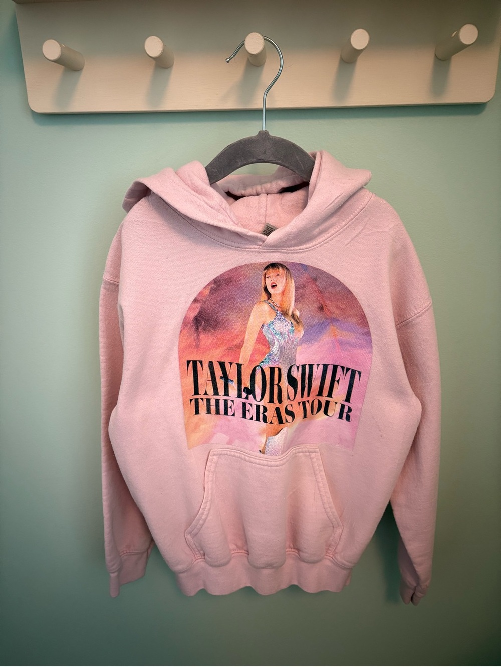 Taylor Swift Pink Graphic Hoodie - The Eras Tour Crewneck
